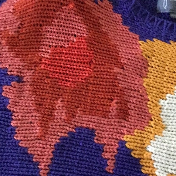 Vintage Jimmy Garcia Floral Sweater M - Picture 6 of 7